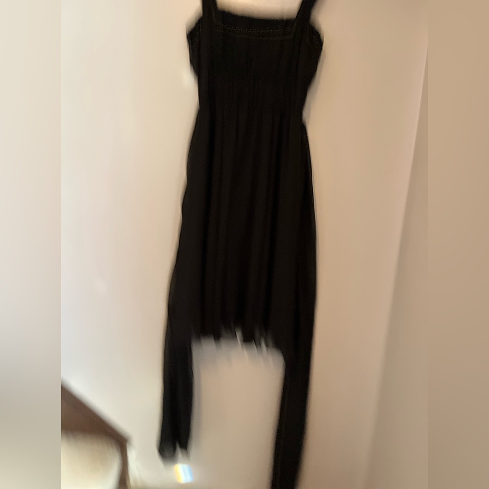 👗 Bella Blue Vintage Chiffon Dress – Size 8 👗 - Picture 3 of 14